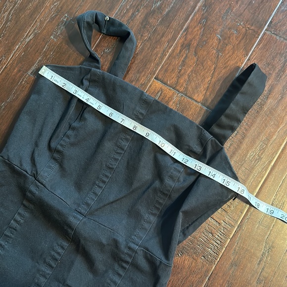 Banana Republic Solid Square Neck Dress Black 8 - Picture 4 of 12